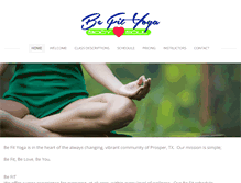 Tablet Screenshot of befityogaprosper.com